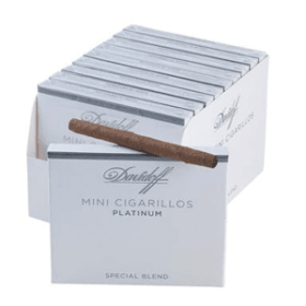 Box of Davidoff Mini Cigarillo Platinum - Full Bodied Dominican Cigar