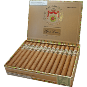 macanudo gold label box