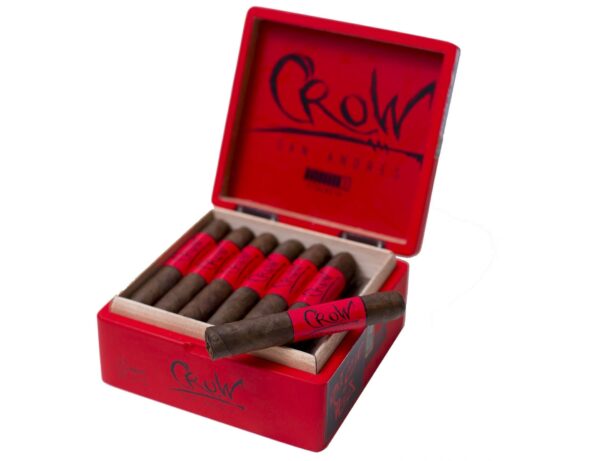 Crow Robusto open cigar side