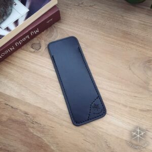 black leather sheath for les fines lames cigar cutter1