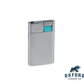 Zino ZS Jet Flame Lighter - Chrome/Cyan - Cigar