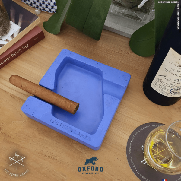 dyad concrete ashtray blue