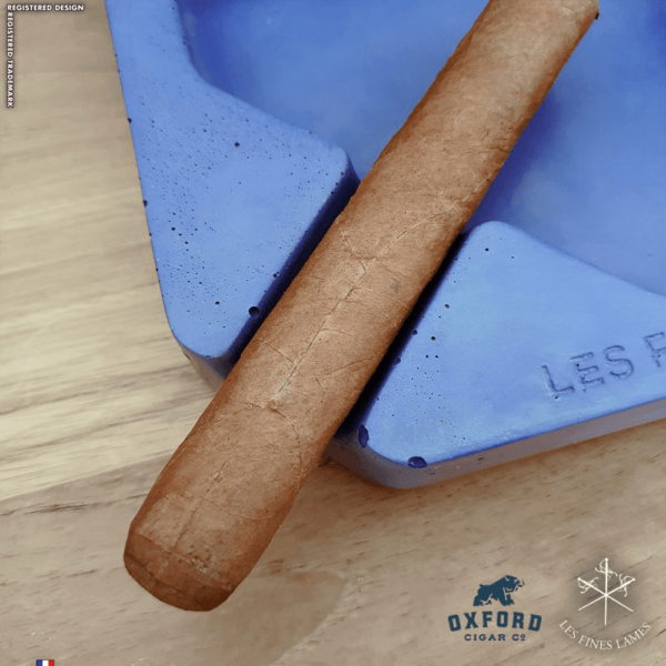 monad concrete ashtray blue 1