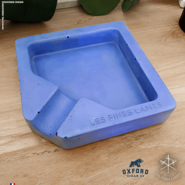 monad concrete ashtray blue 2