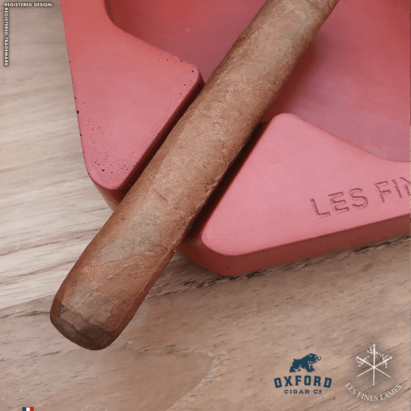 monad concrete ashtray red