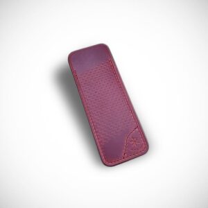 cherry red racing leather sheath for le petit cigar cutter