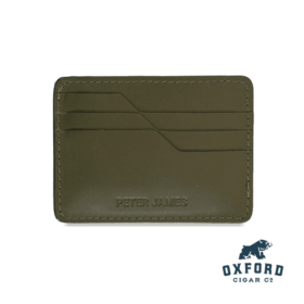 Peter James Piccolo Green Wallet - Cigar
