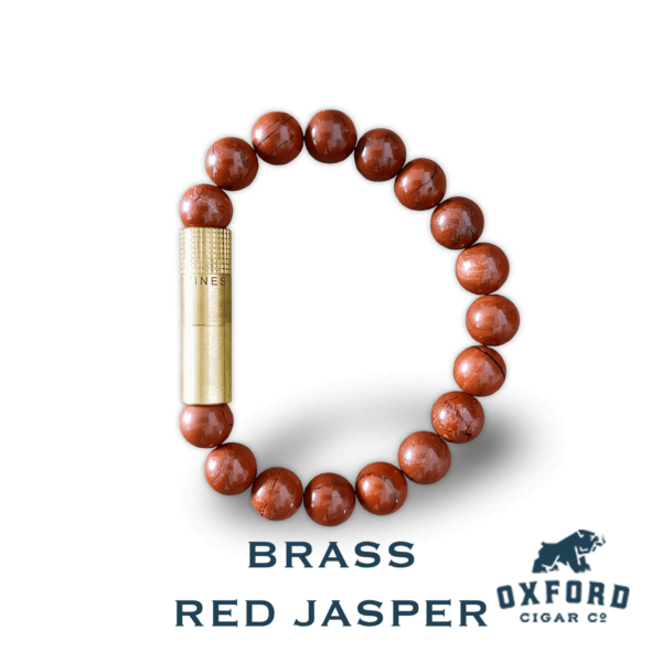 LFL Punch Bracelet Brass Red Jasper