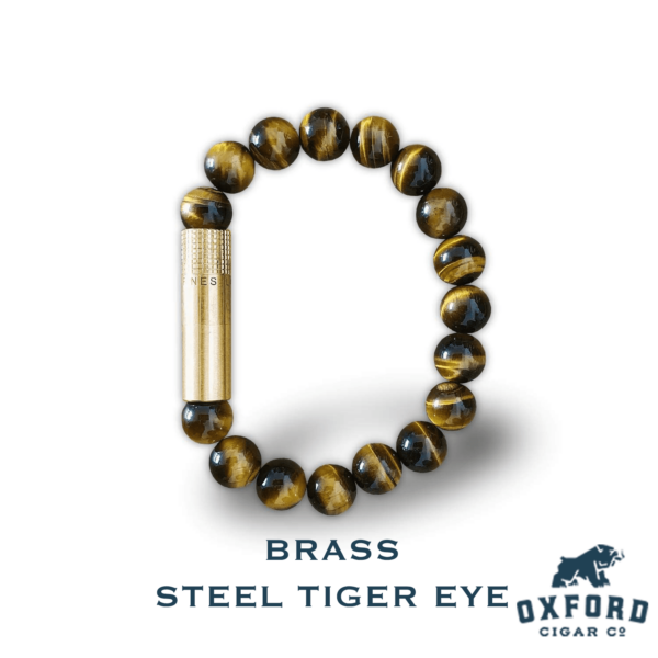 LFL Punch Bracelet Brass Steel Tiger Eye