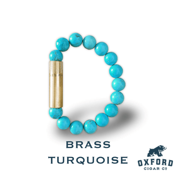 LFL Punch Bracelet Brass Turquoise