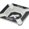 Oxford Matte Black Silver Ashtray