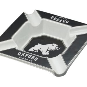 Oxford Matte Black Silver Ashtray