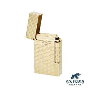 S.T. Dupont Le Grand Yellow Gold Diamond Head Lighter Open