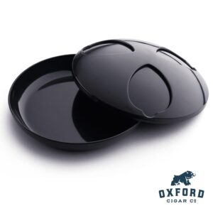 Ash Stay Sealing Windproof Cigar Ashtray Gun Metal 5