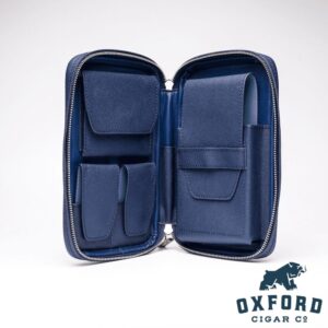 Peter James Modi Cigar Case Navy Blue Peter James Modi Cigar Case Navy Blue - Cigar Close-Up