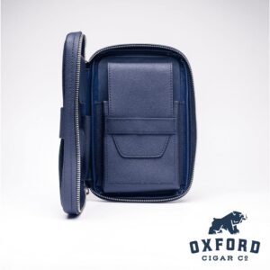 Peter James Modi Cigar Case Navy Blue Peter James Modi Cigar Case Navy Blue - Cigar Close-Up