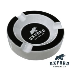Oxford Beatrix Black and White Ceramic Cigar Ashtray