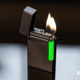 S.T. Dupont Fluo Green Le Grand Lighter - Cigar