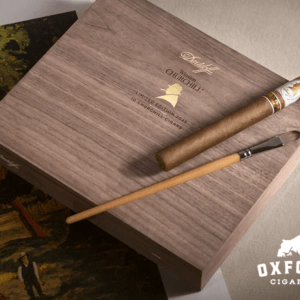 Davidoff WINSTON CHURCHILL LIMITED EDITION 2025 Cigar on Top of box