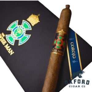 Foundation The Wise Man Corojo Lancero Close up