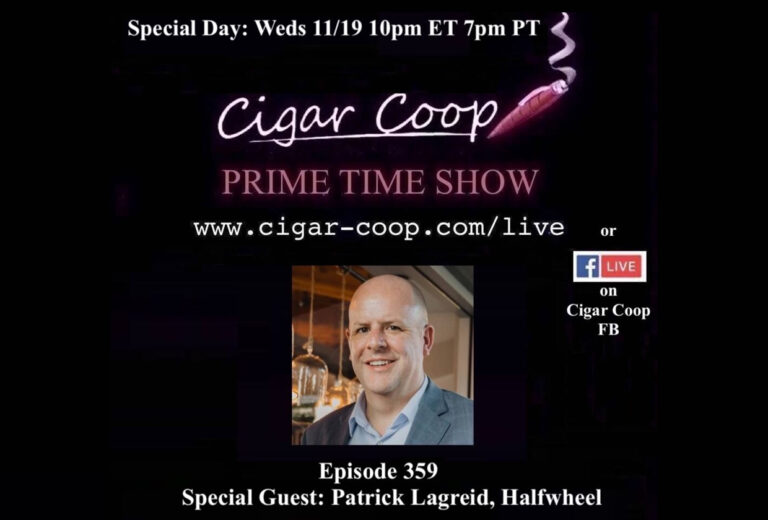 Watch: Patrick Lagreid On Cigar Coop Prime Time (9:00 P.m. Cdt) Patrick on Cigar Coop Nov 19 2025 768x520 wb20Aj