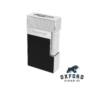 S.T. Dupont Table Lighter Black & Chrome - Cigar