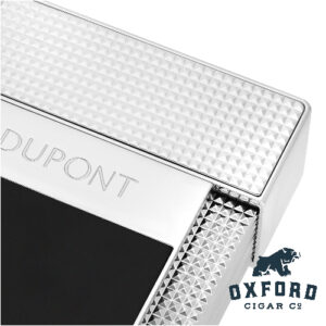 S.t. Dupont Table Lighter Black &Amp; Chrome Blank 18