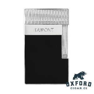 S.t. Dupont Table Lighter Black &Amp; Chrome Blank 19