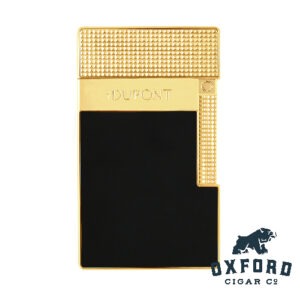 S.t. Dupont Table Lighter Black &Amp; Gold Blank 21
