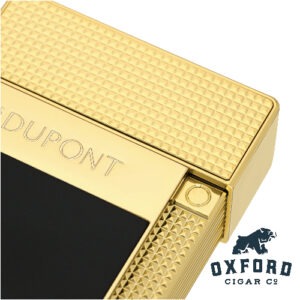 S.t. Dupont Table Lighter Black &Amp; Gold Blank 22