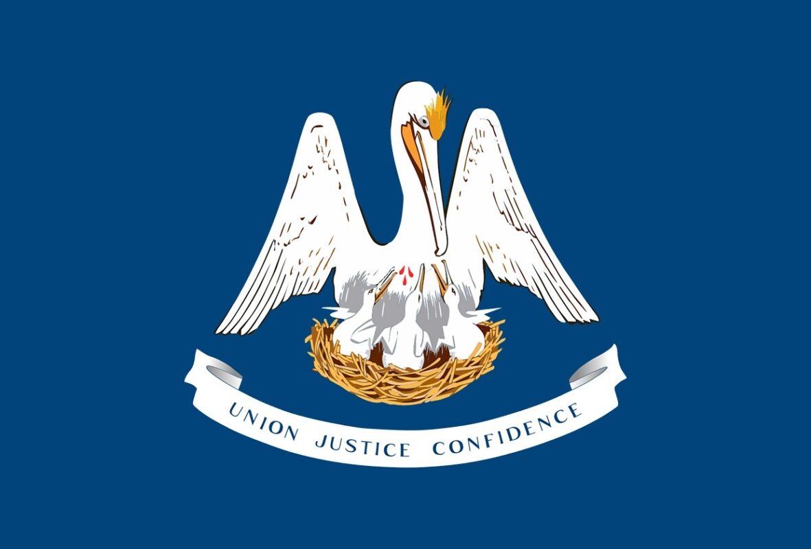 Louisiana state flag 79RLAb