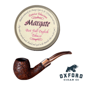 La Rocca Italian Pipe with Lucite Stem + Esoterica Margate Tin 2.0 - Pipe Tobacco
