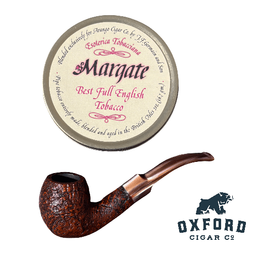 La Rocca Italian Pipe With Lucite Stem + Esoterica Margate Tin 2.0 La Rocca Italian Pipe with Lucite Stem + Esoterica Margate Tin 2.0