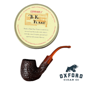 La Rocca Italian Pipe with Lucite Stem + Germain’s B.K. Flake - Pipe Tobacco