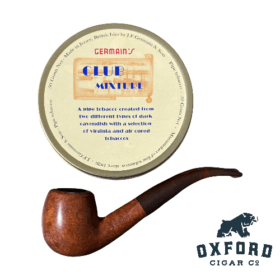La Rocca Italian Pipe with Lucite Stem + Germain’s Club Mixture - Pipe Tobacco