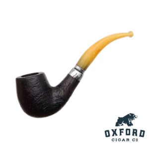 Molina Ambra Sandblasted X16 9mm bent billiard pipe
