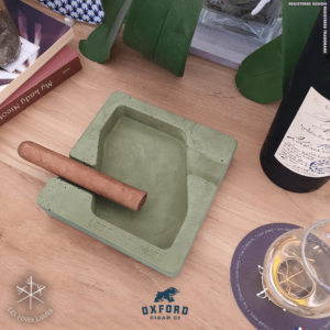 dyad concrete ashtray green