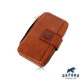 Peter James Cognac Forest Handmade Leather Organizer - Cigar