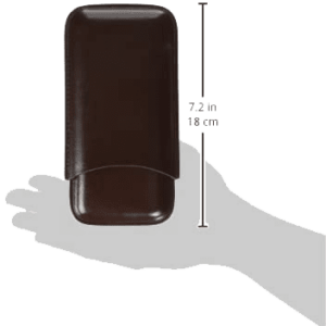 3 Finger Bonded Leather Cigar Travel Case Big Easy 3 Finger Case hand size comparison