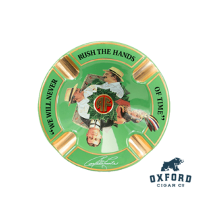 Arturo Fuente &Quot;Hands Of Time&Quot; Ashtray Arturo Fuente Ashtray Green Top View logo