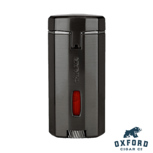 Xikar Meridian Triple Soft Flame Lighter - Gunmetal Meridian GM Back