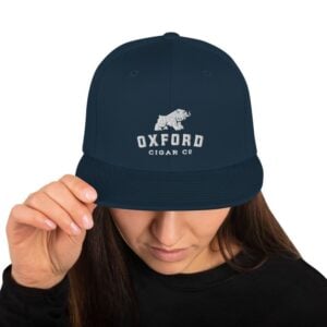 Oxford Cigar Co. Snapback Hat mockup 6fa7100a