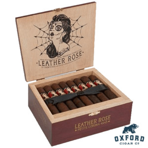Deadwood Tobacco Leather Rose Deadwood Leather Rose Petit Corona Box