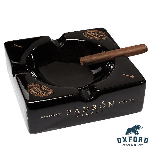 Padron Black Ceramic Ashtray Padron Black Ceramic Ashtray - Image 2