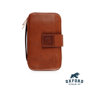 Peter James Cognac Forest Handmade Leather Organizer Cognac Forest Front