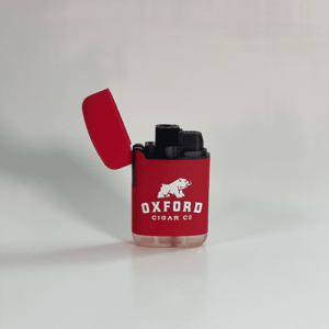 Oxford Red Single Torch Lighter Oxford Red Lighter Open