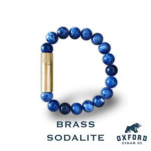 Les Fines Lames Punch Bracelet LFL Punch Bracelet Brass Sodalite
