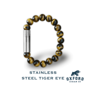 Les Fines Lames Punch Bracelet LFL Punch Bracelet Stainless Steel Tiger Eye