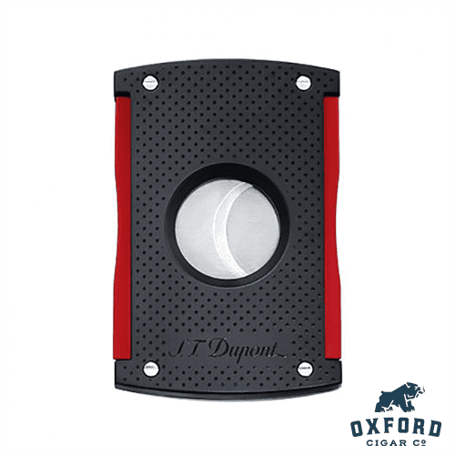 S.t. Dupont Maxi Cutter Punched Effect - Red &Amp; Black S.T. Dupont Maxi Cutter Punched Effect - Red & Black