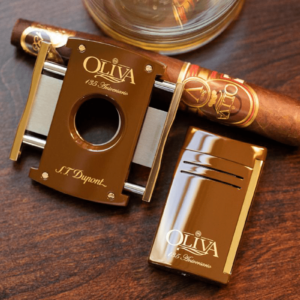 S.t. Dupont Oliva Collection Bundle ST Dupont Oliva Cutter Lighter Set 2